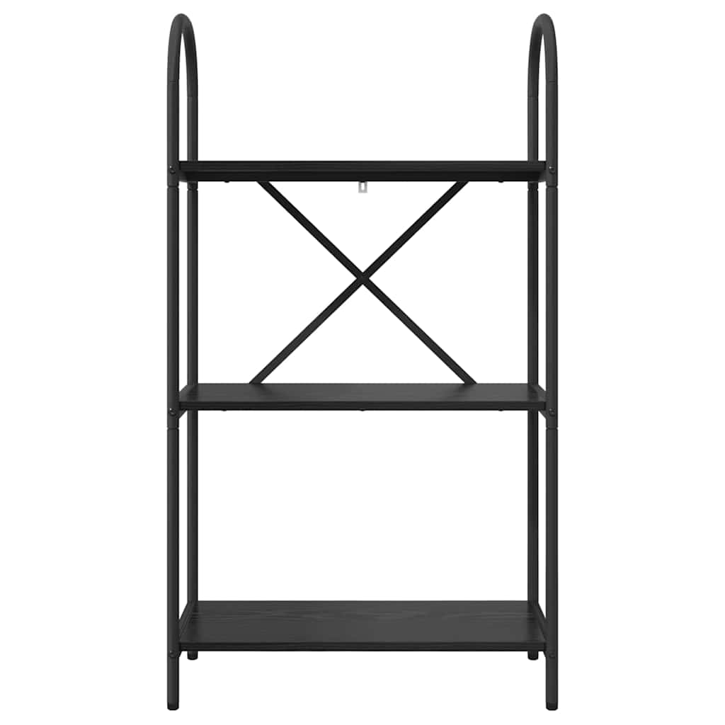 Könyvespolc Fekete tölgy 60 x 30 x 109 cm Faanyag