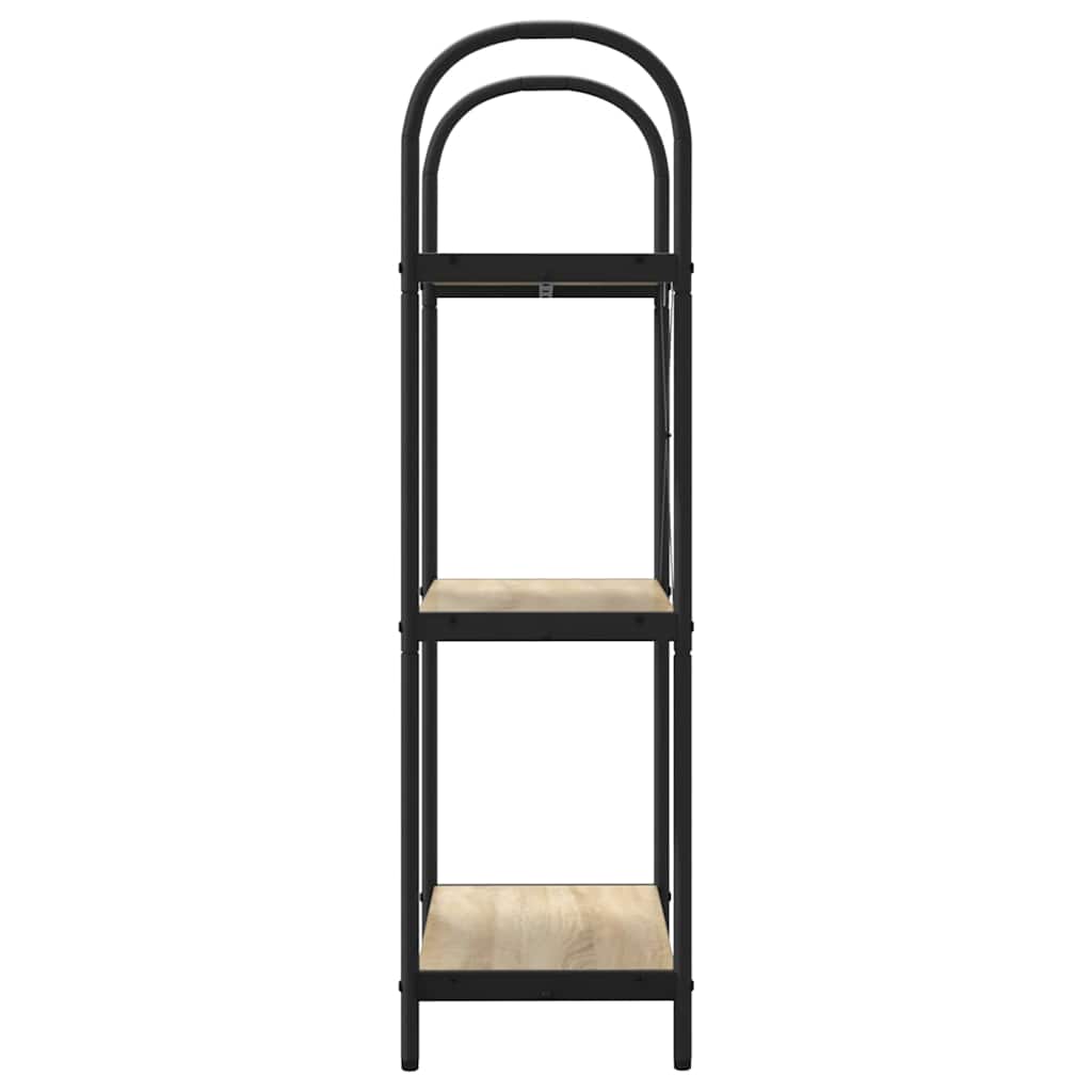 Könyvespolc 3 szintes 60 x 30 x 109 cm Szerelt fa Sonoma tölgy