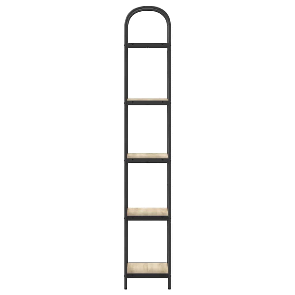 Könyvespolc 5 szintes 40 x 30 x 183 cm Szerelt fa Sonoma tölgy