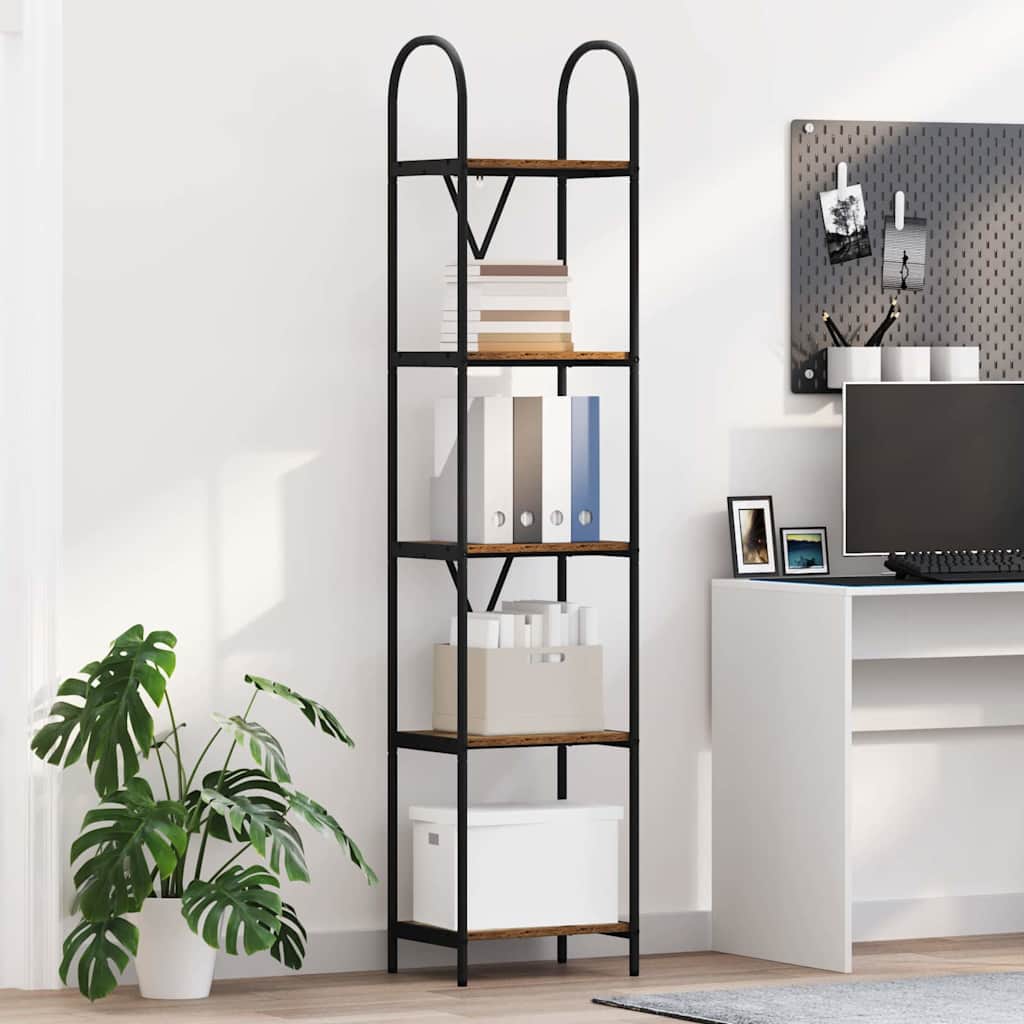 Könyvespolc Öreg fa 40 x 30 x 183 cm Faanyag