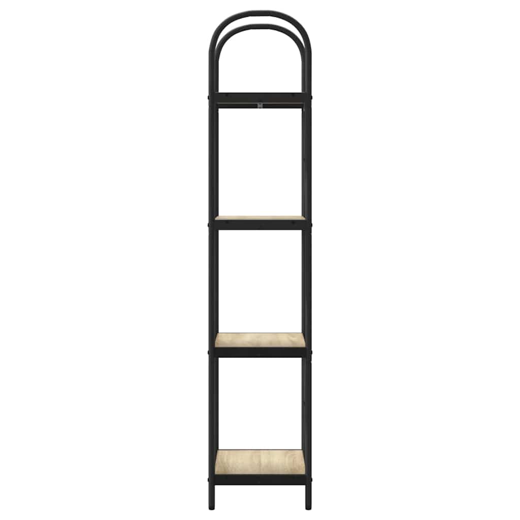 Könyvespolc 4 szintes 40 x 30 x 146 cm Szerelt fa Sonoma tölgy