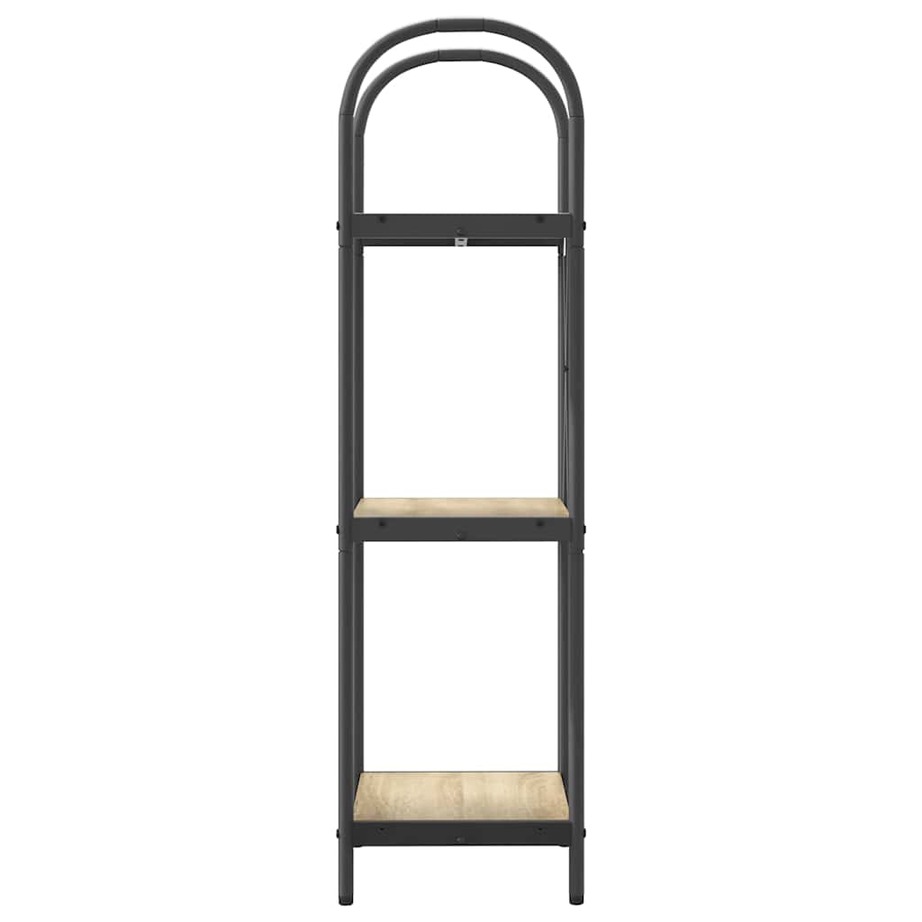 Könyvespolc 3 szintes 40 x 30 x 109 cm Szerelt fa Sonoma tölgy