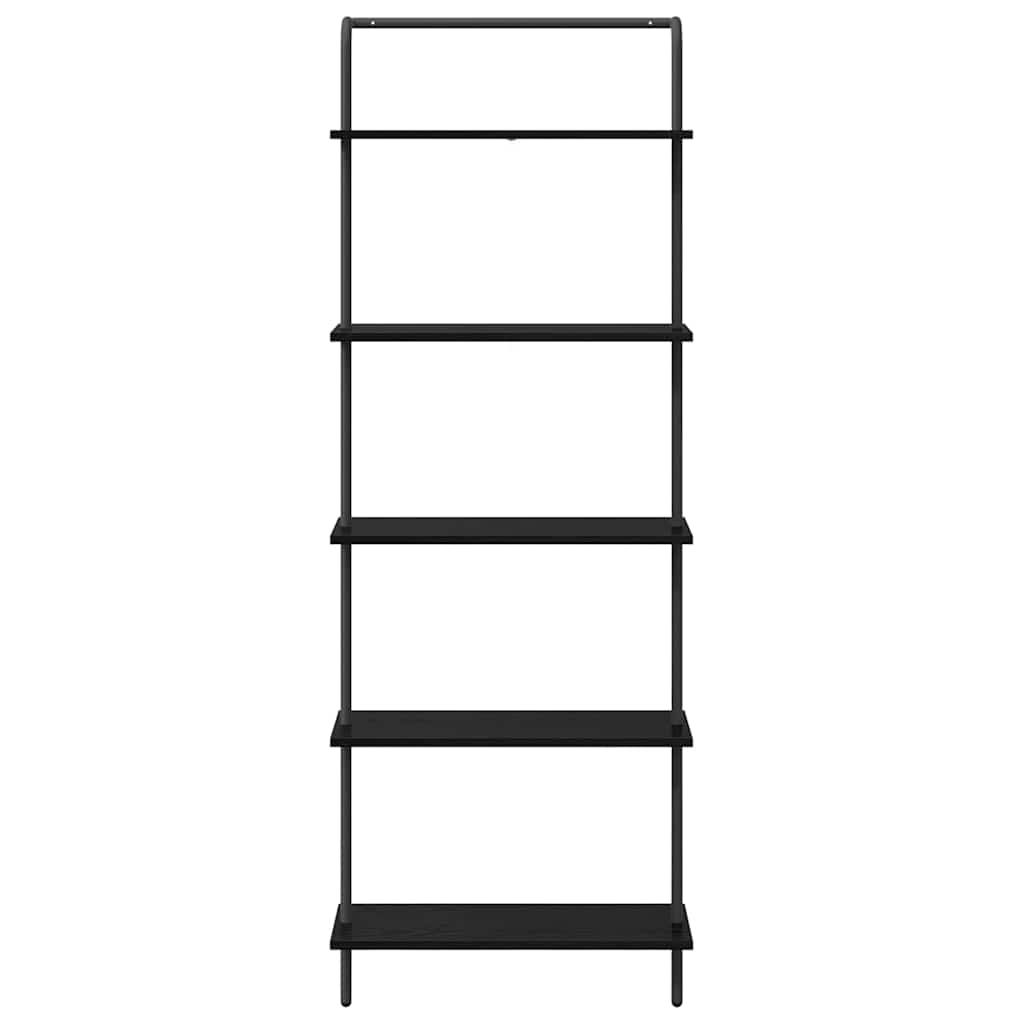Könyvespolc Fekete tölgy 60 x 24 x 168 cm Faanyag