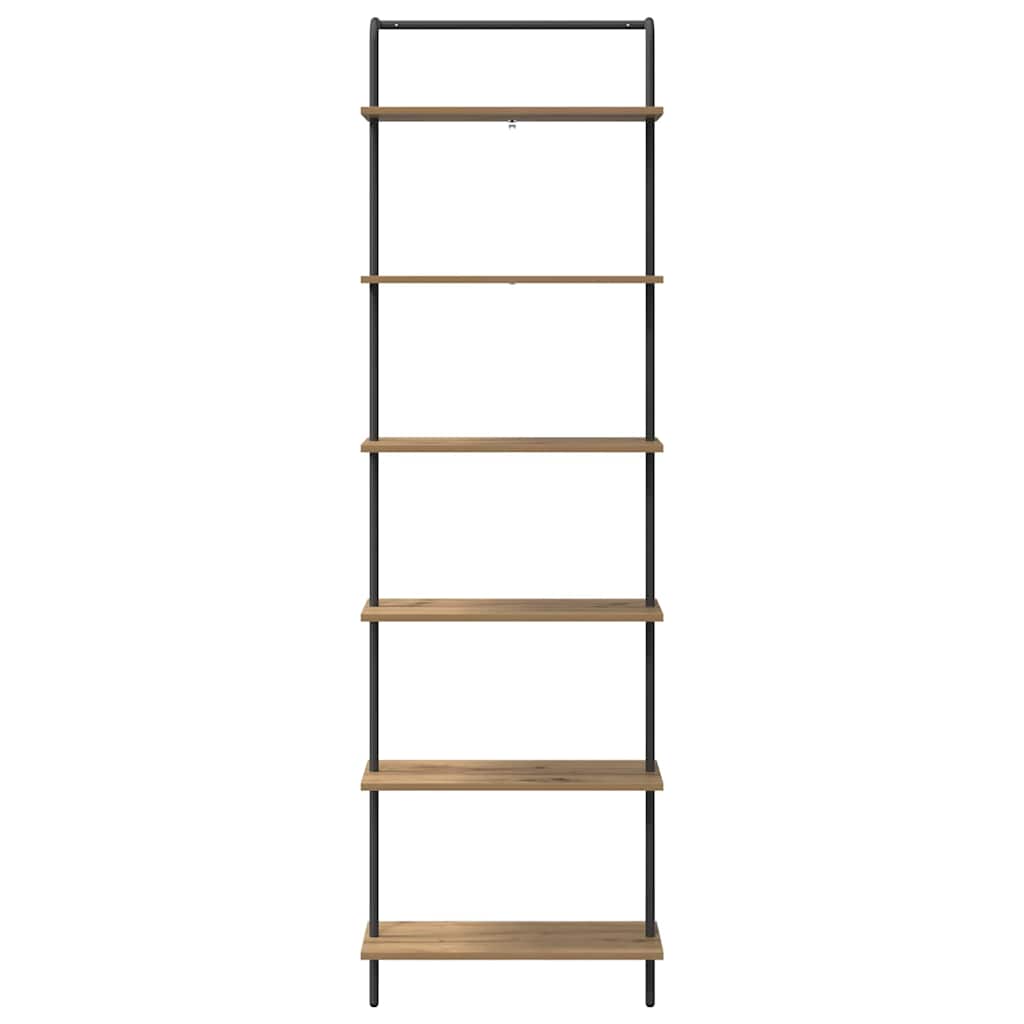 Könyvespolc 6 szintes 60 x 24 x 203 cm Faanyag Artisan tölgy