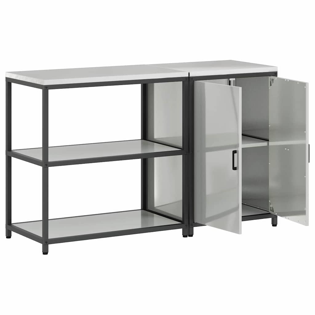 Konyhai Tároló Készlet HATTEM 2 pcs Ezüst Horganyzott Acél