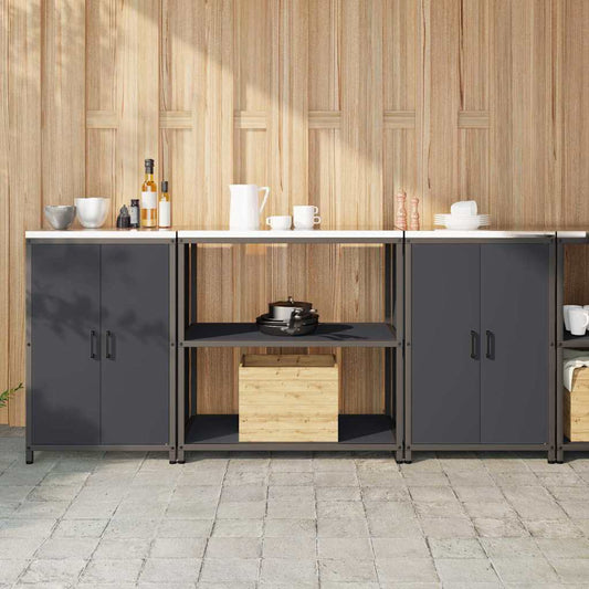 Konyhai Tároló Készlet HATTEM 3 pcs Antracitszürke