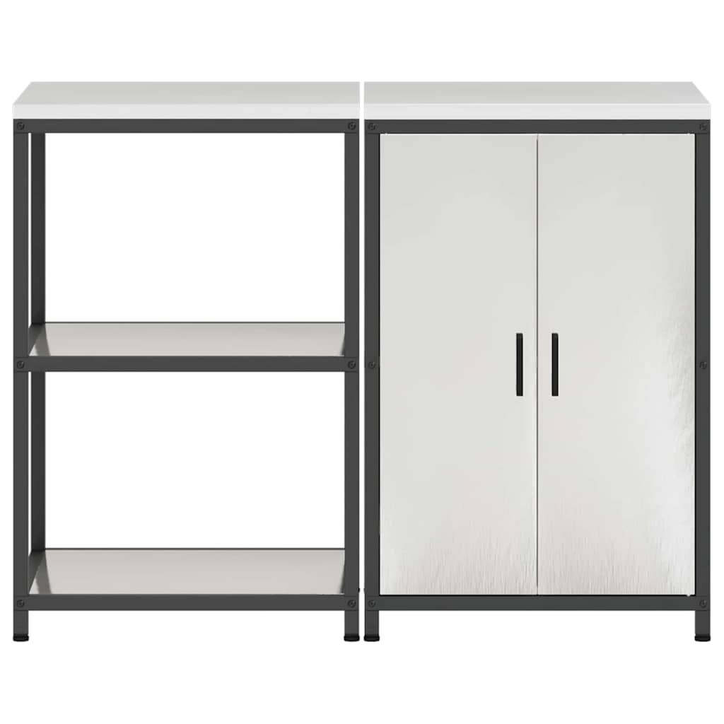Konyhai Tároló Készlet HATTEM 2 pcs Ezüst Rozsdamentes Acél