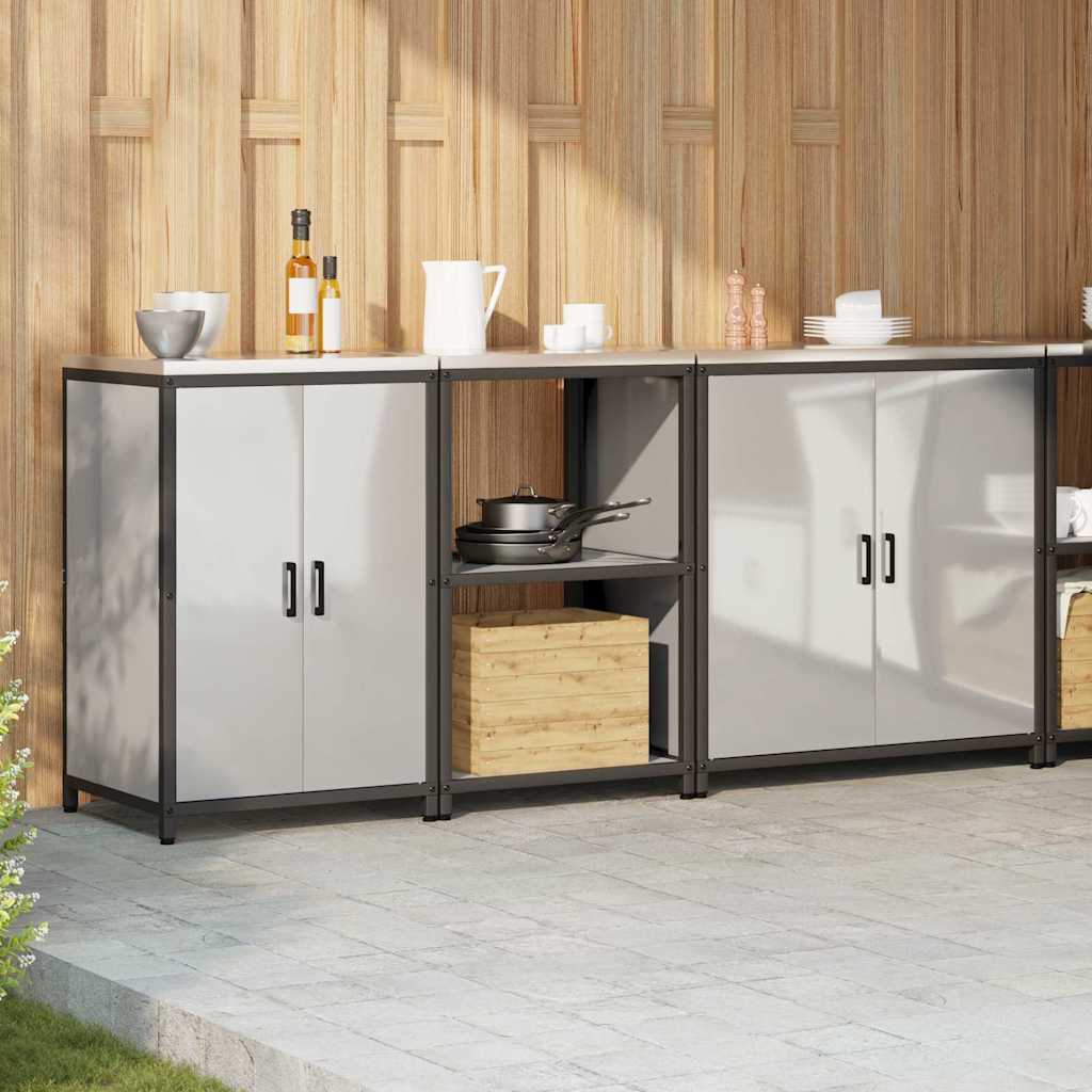 Konyhai Tároló Készlet HATTEM 3 pcs Ezüst Horganyzott Acél