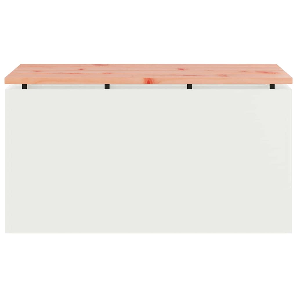 Kerti pad Fehér 80 x 40 x 43 cm Acél
