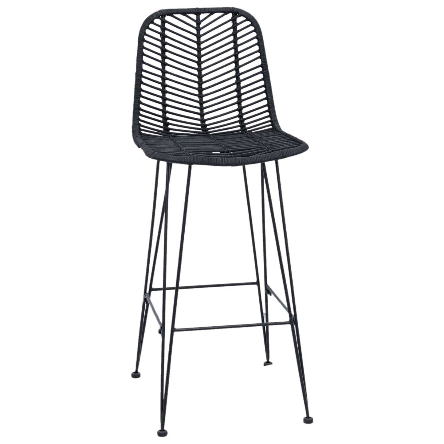Bárszék 2 pcs 44 x 52 x 111 cm Rattan és Vas