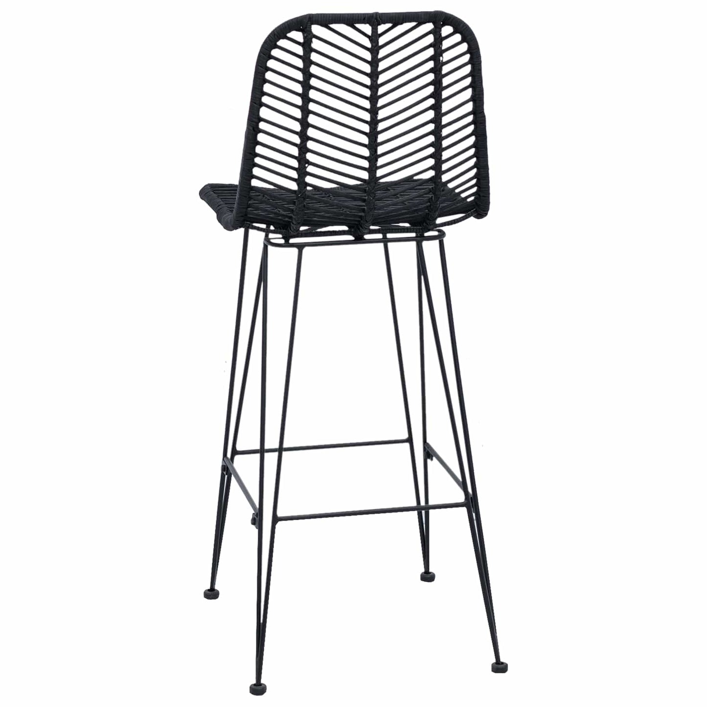Bárszék 2 pcs 44 x 52 x 111 cm Rattan és Vas