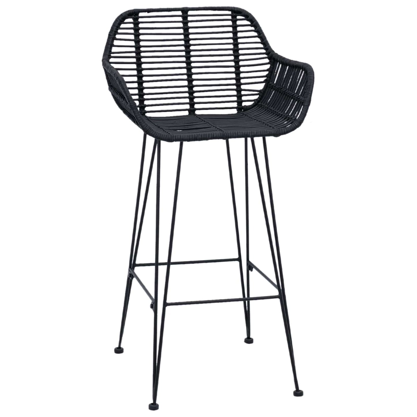 Bárszék 2 pcs 55 x 52 x 92 cm Rattan és Vas
