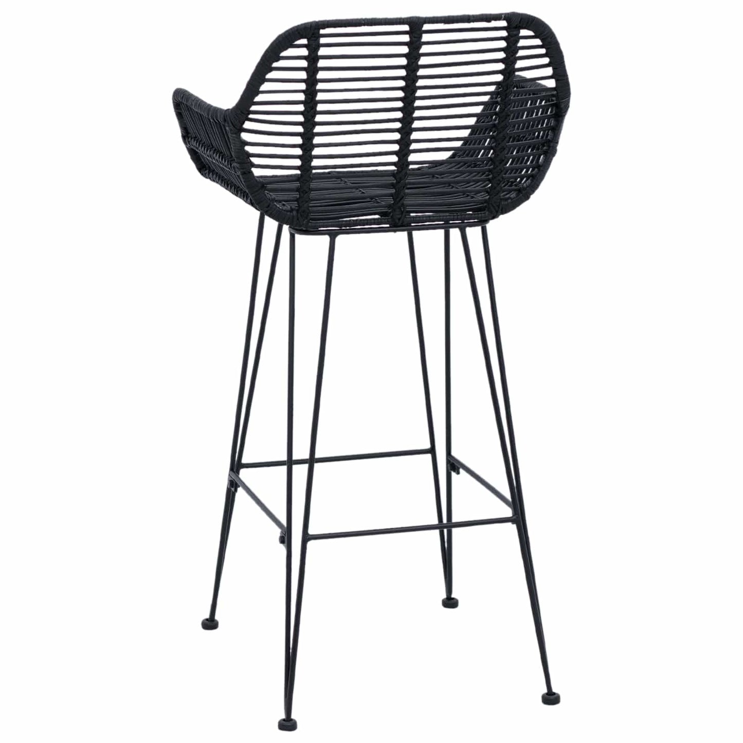 Bárszék 2 pcs 55 x 52 x 92 cm Rattan és Vas