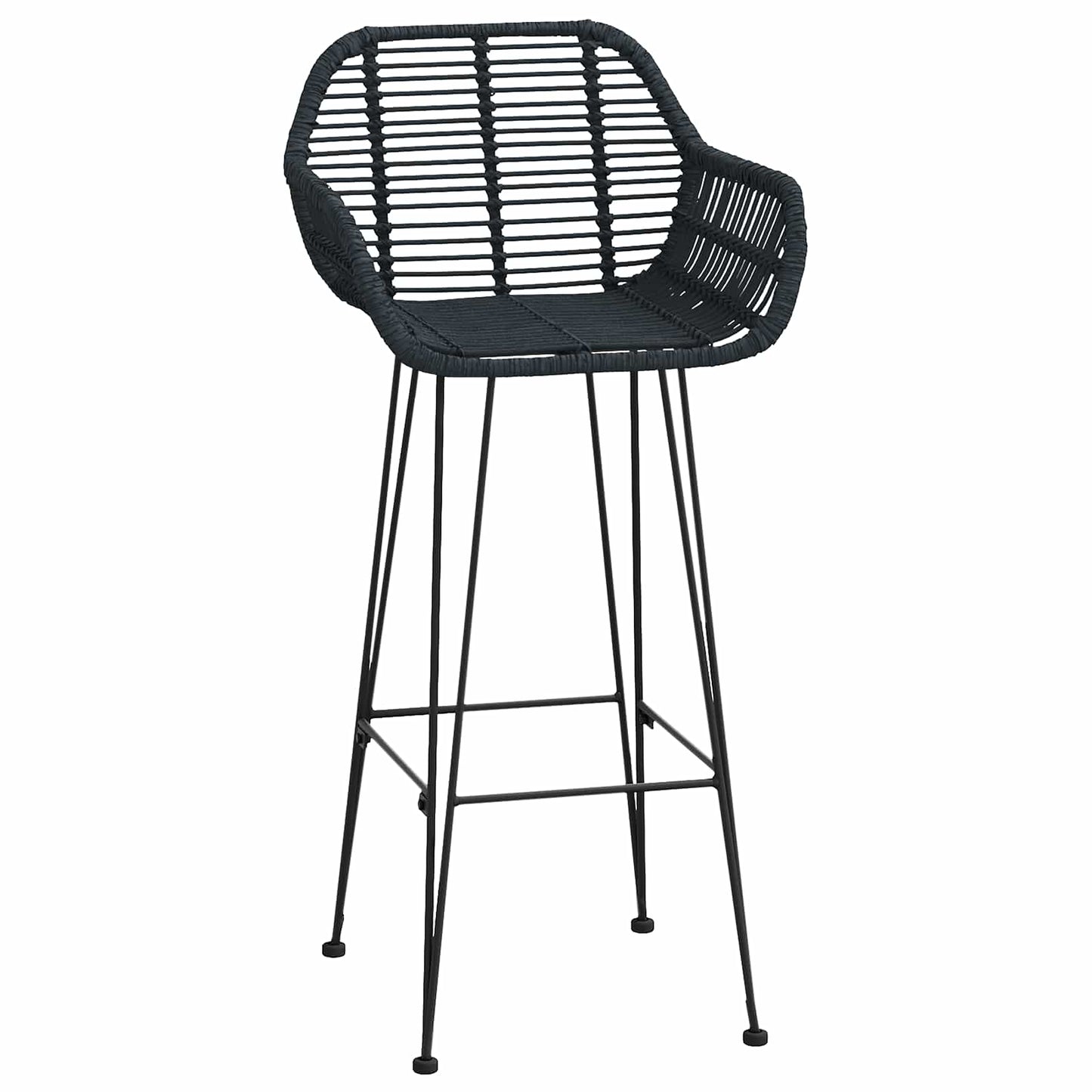 Bárszék 2 pcs 55 x 52 x 105 cm Rattan és Vas