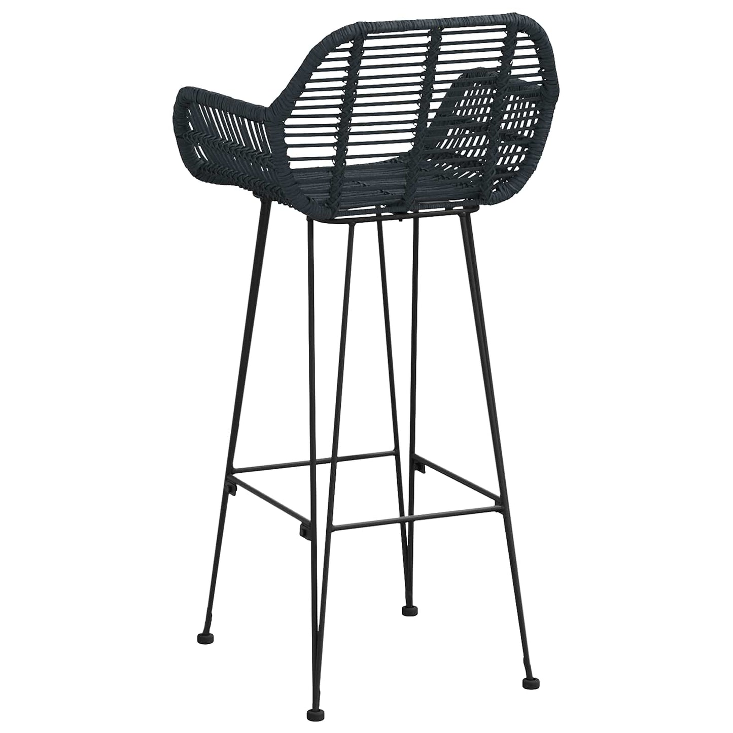 Bárszék 2 pcs 55 x 52 x 105 cm Rattan és Vas