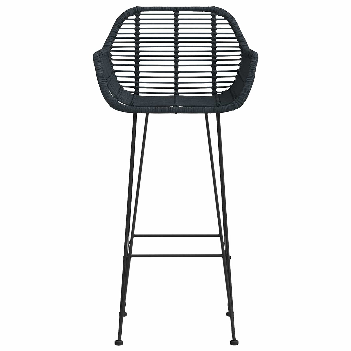 Bárszék 2 pcs 55 x 52 x 105 cm Rattan és Vas