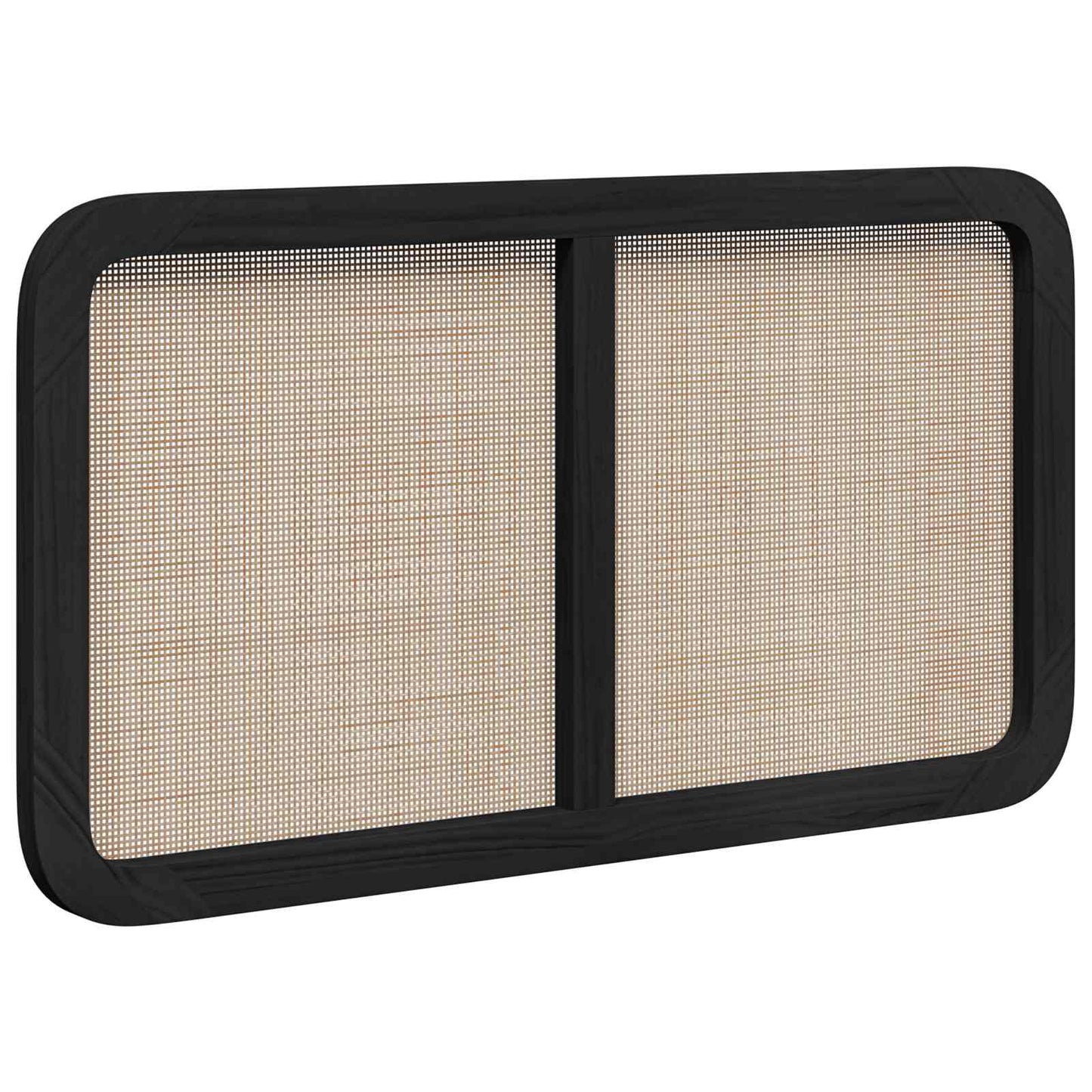 Fejtámla fejtámlával Fekete 100 x 55 x 3 cm Rattan