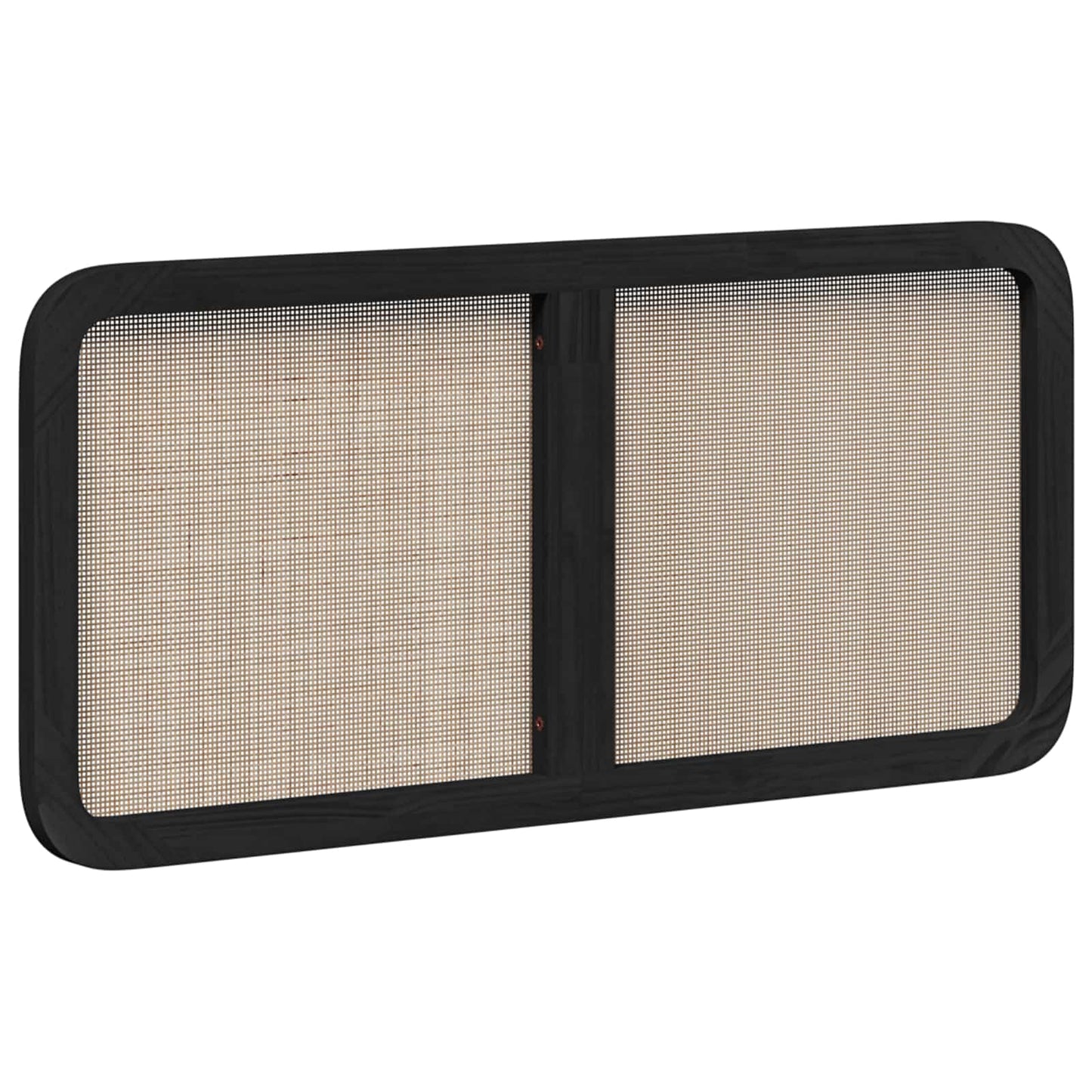 Fejtámla fejtámlával Fekete 120 x 55 x 3 cm Rattan