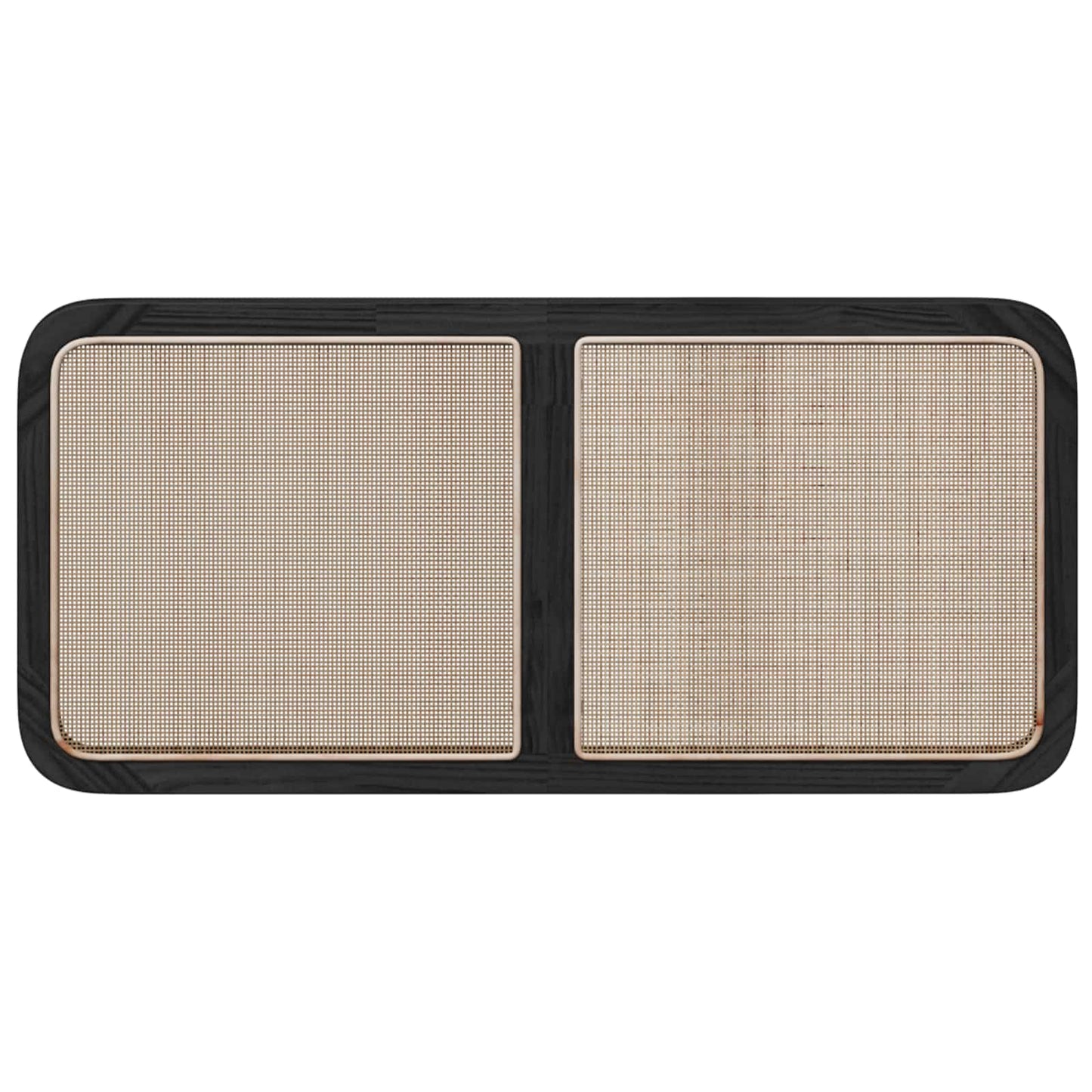 Fejtámla fejtámlával Fekete 120 x 55 x 3 cm Rattan