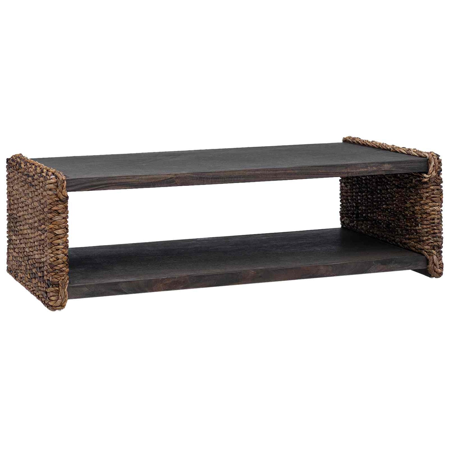 Dohányzóasztal Természetes 110 x 55 x 35 cm Tömör Mahagóni Fa