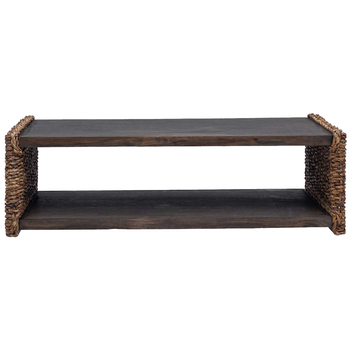 Dohányzóasztal Természetes 110 x 55 x 35 cm Tömör Mahagóni Fa