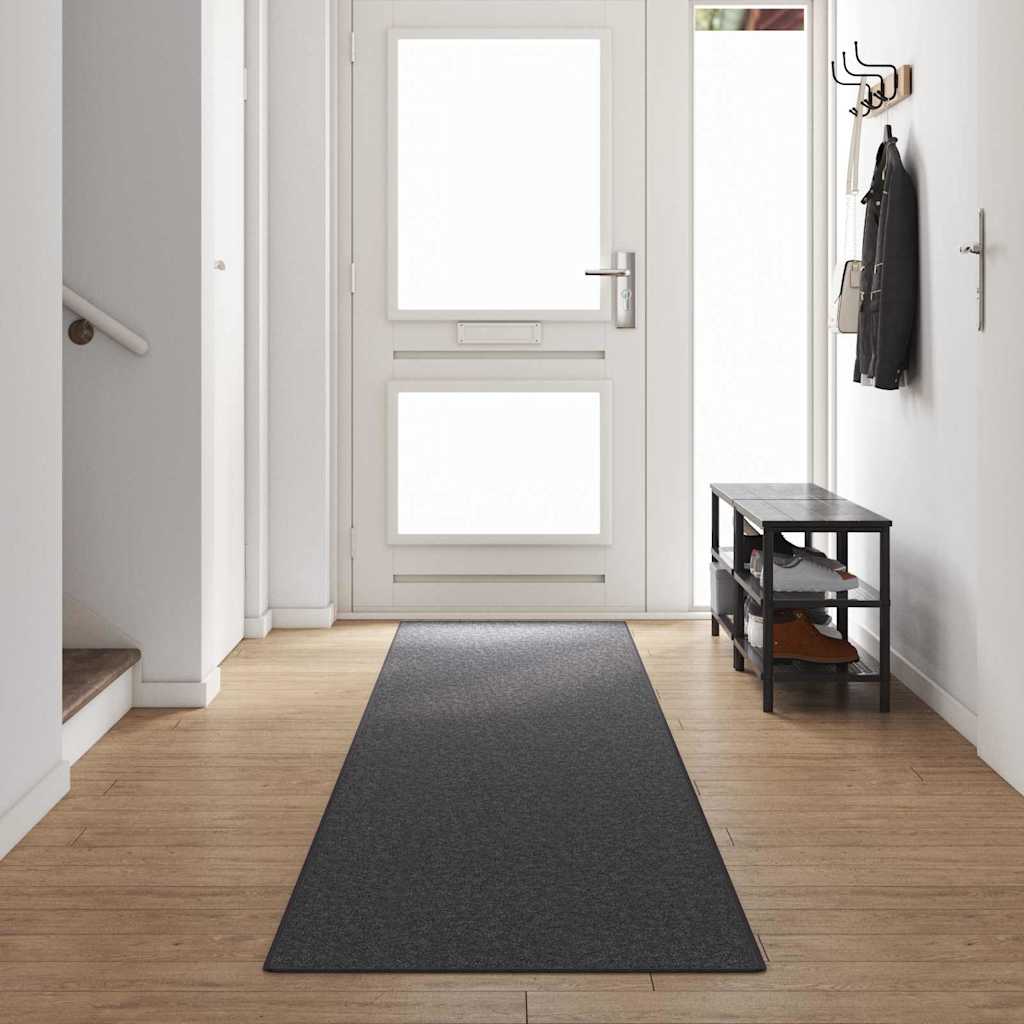 Szőnyeg futó Sötétszürke 80 x 500 cm 100% Polipropilén