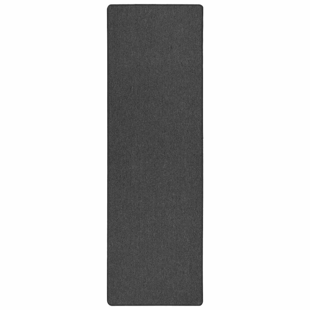 Szőnyeg futó Sötétszürke 80 x 500 cm 100% Polipropilén