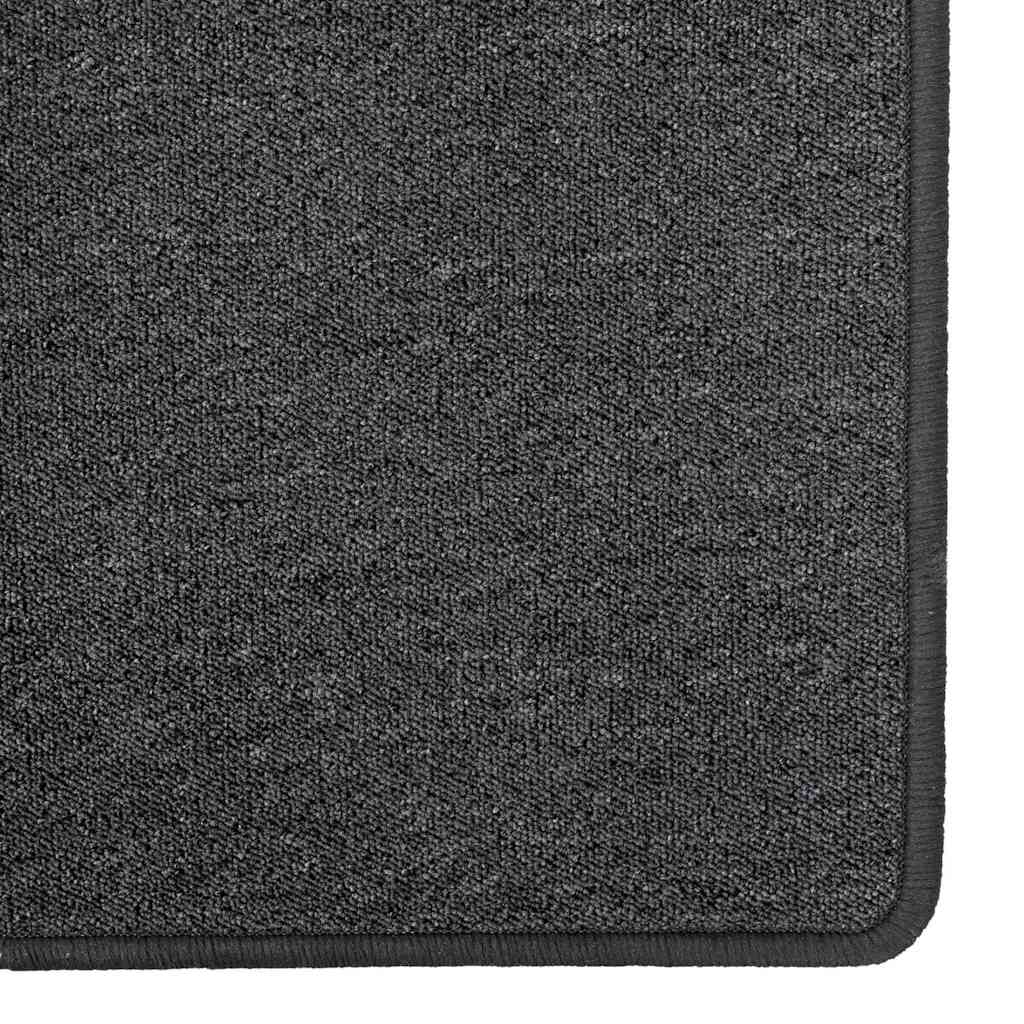 Szőnyeg futó Sötétszürke 100 x 250 cm 100% Polipropilén