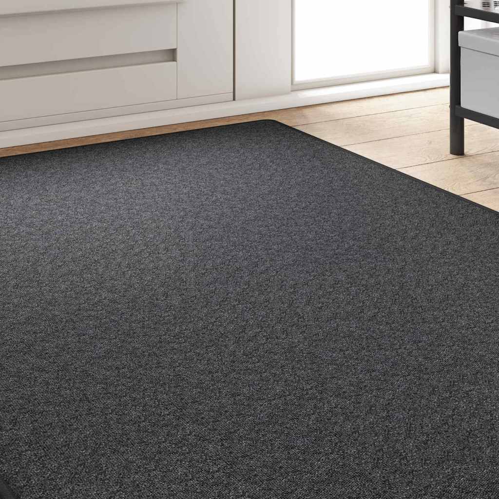 Szőnyeg futó Sötétszürke 100 x 250 cm 100% Polipropilén