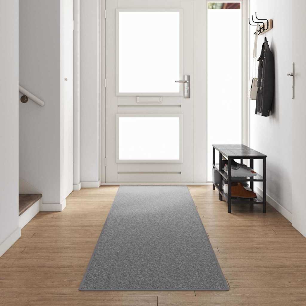 Szőnyeg futó Világosszürke 80 x 500 cm 100% Polipropilén