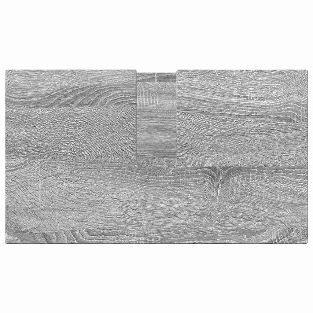 Fürdőszoba bútor szett 3 db Szürke Sonoma 61 x 35 x 64 cm
