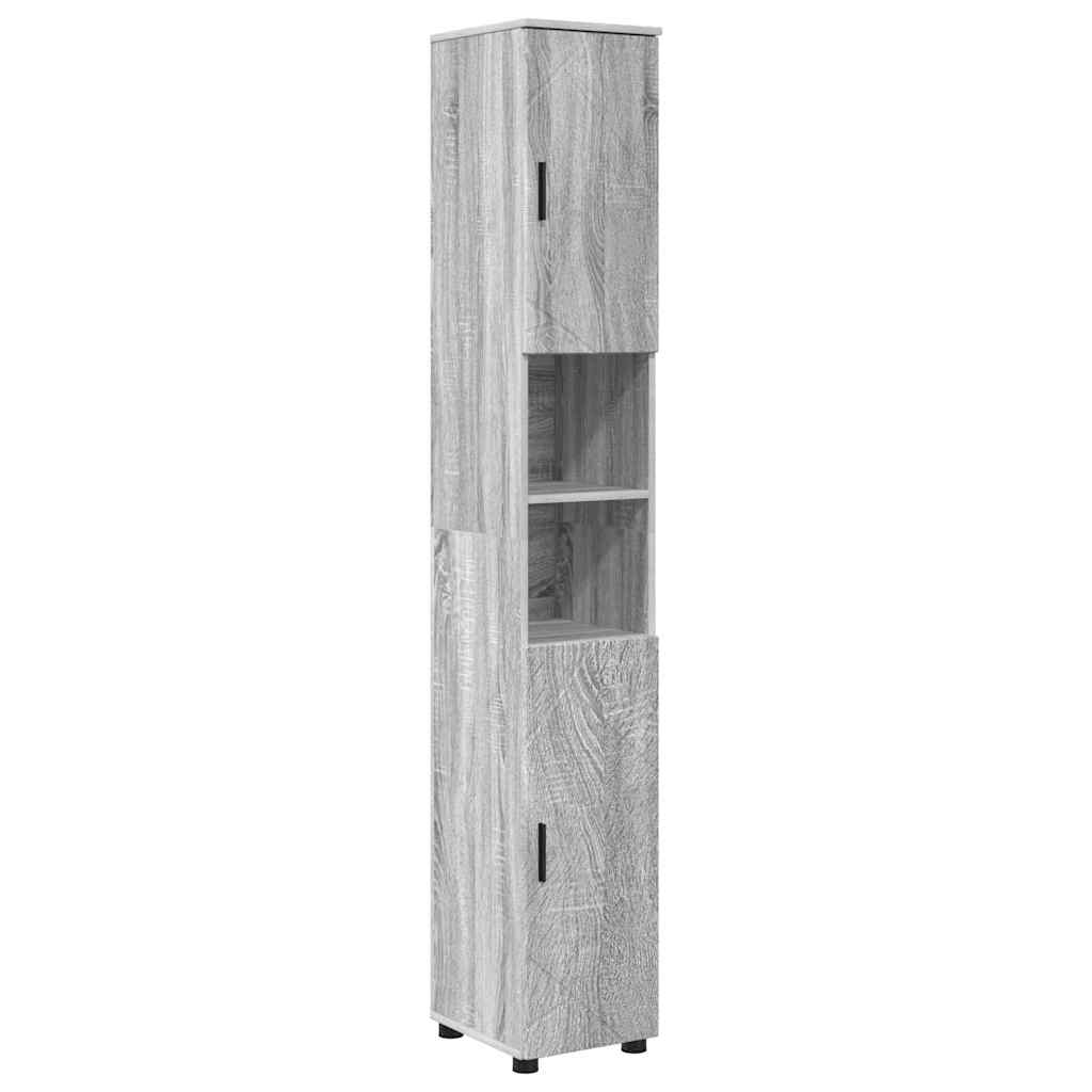 Fürdőszoba bútor szett 5 db Szürke Sonoma 61 x 35 x 64 cm