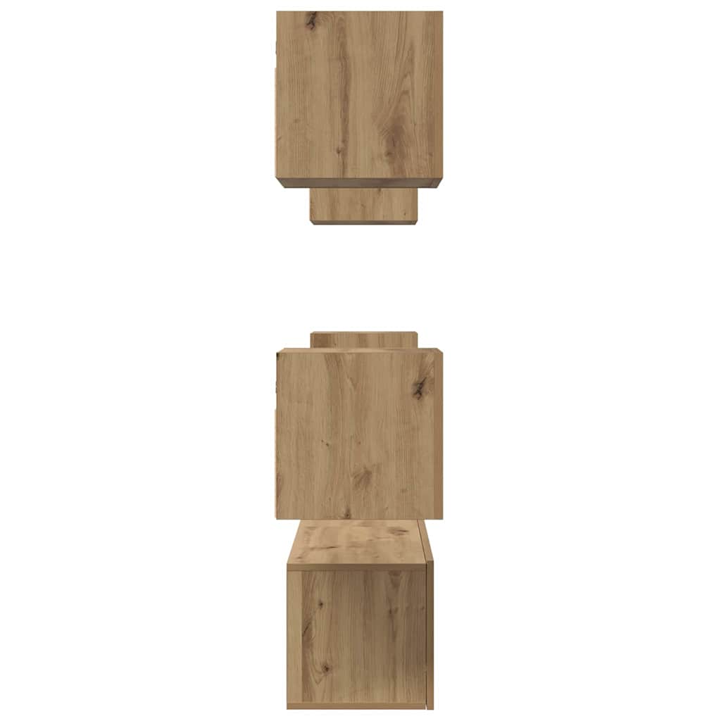 TV szekrény garnitúra 6 pcs Artisan tölgy Szerelt Fa