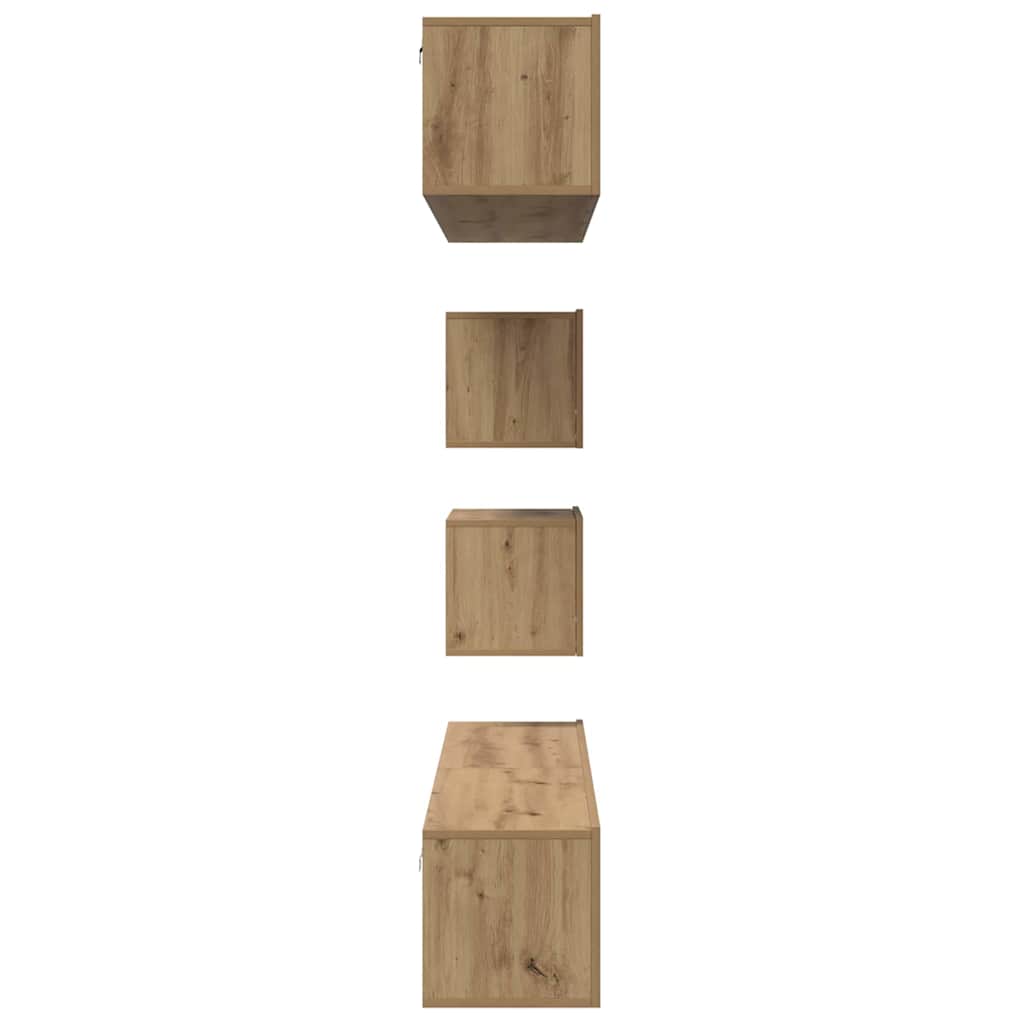 TV szekrény garnitúra 6 pcs Artisan tölgy Faanyag
