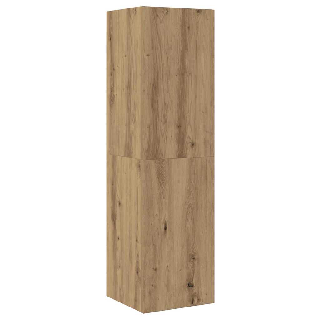 Fali TV Szekrény 4 pcs Artisan tölgy Faanyag