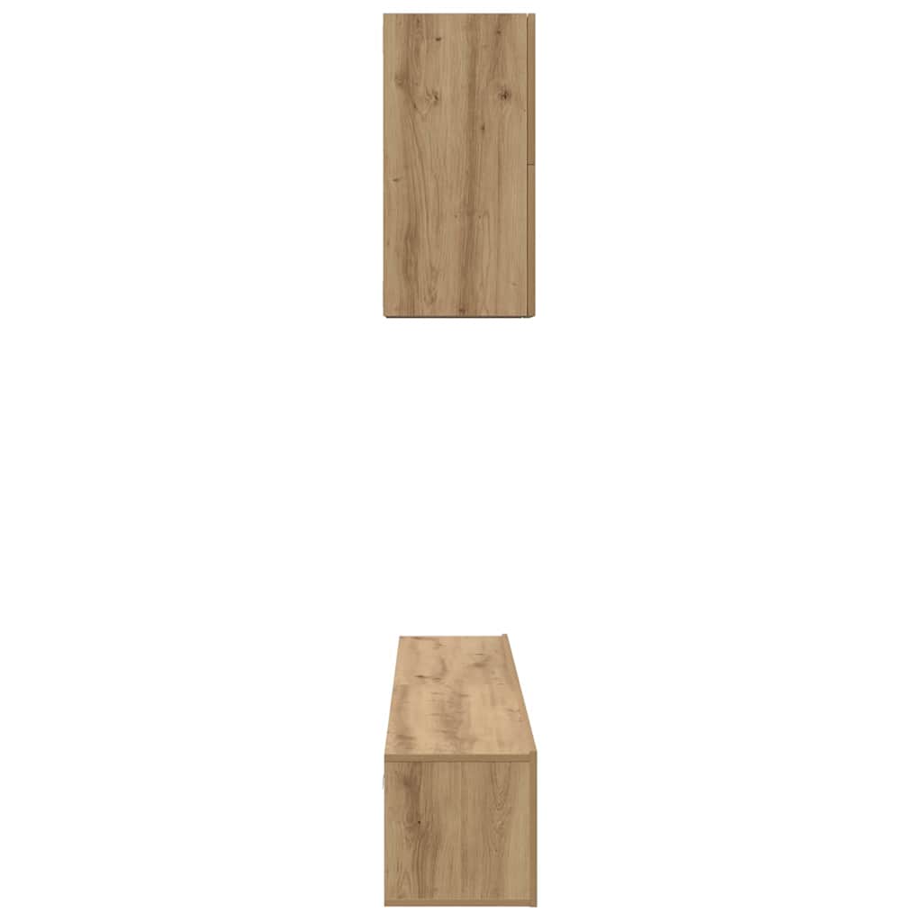 TV szekrény garnitúra 5 pcs Artisan tölgy Faanyag