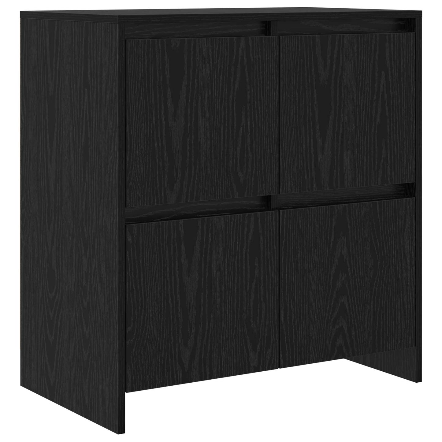 Széf 2 db Fekete tölgy 70 x 41 x 75 cm Szerelt Fa