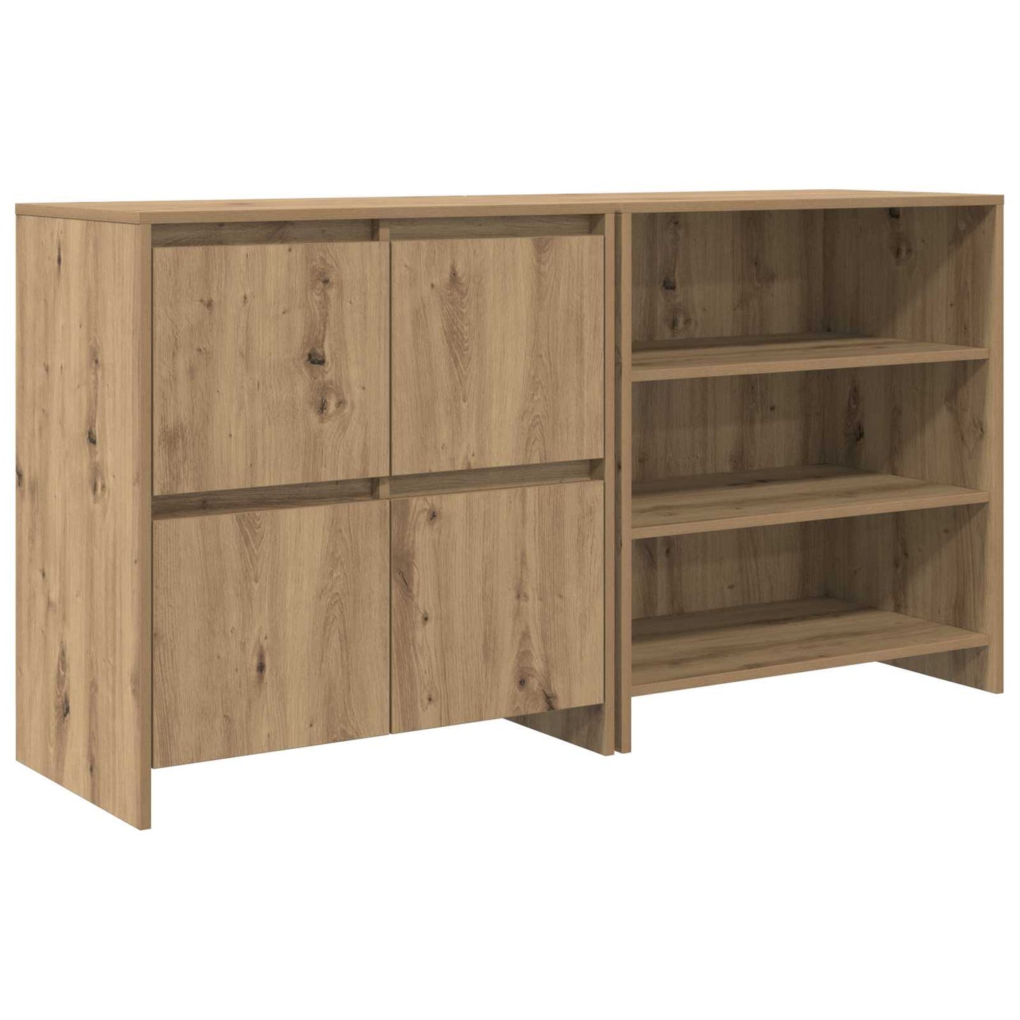 Széf 2 db Artisan tölgy 70 x 41 x 75 cm Szerelt Fa