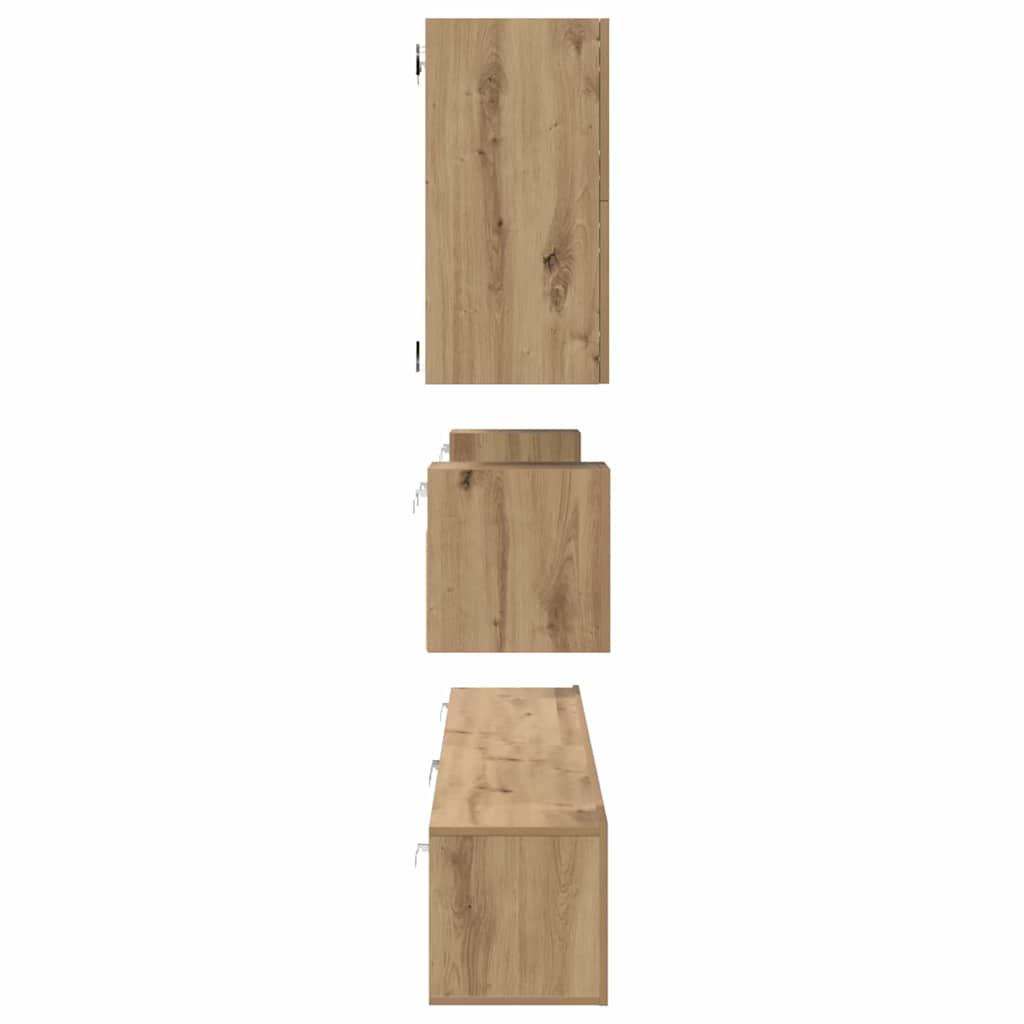TV szekrény garnitúra 8 pcs Artisan tölgy Faanyag