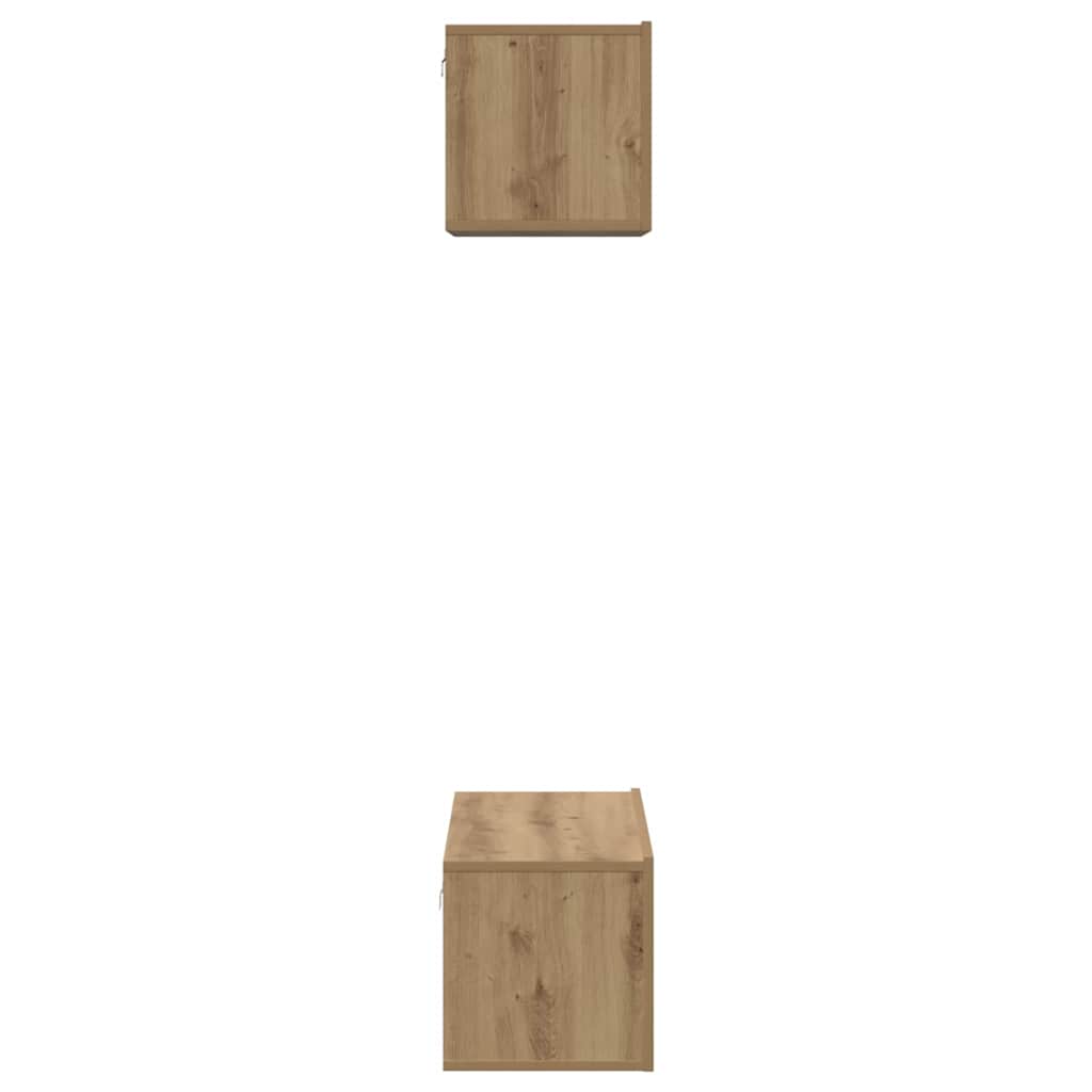 TV szekrény garnitúra 2 pcs Artisan tölgy Szerelt Fa