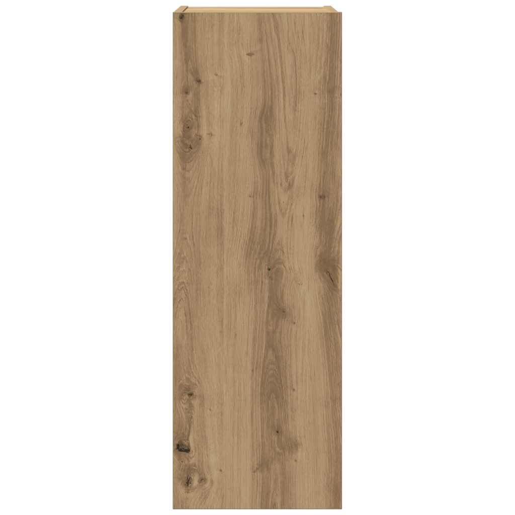 TV egységek Falra szerelhető 4 pcs Artisan tölgy Faanyag