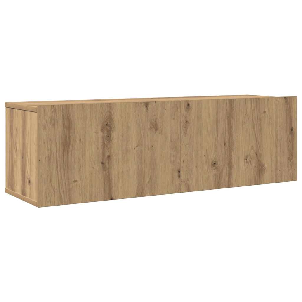 TV egységek Falra szerelhető 4 pcs Artisan tölgy Faanyag