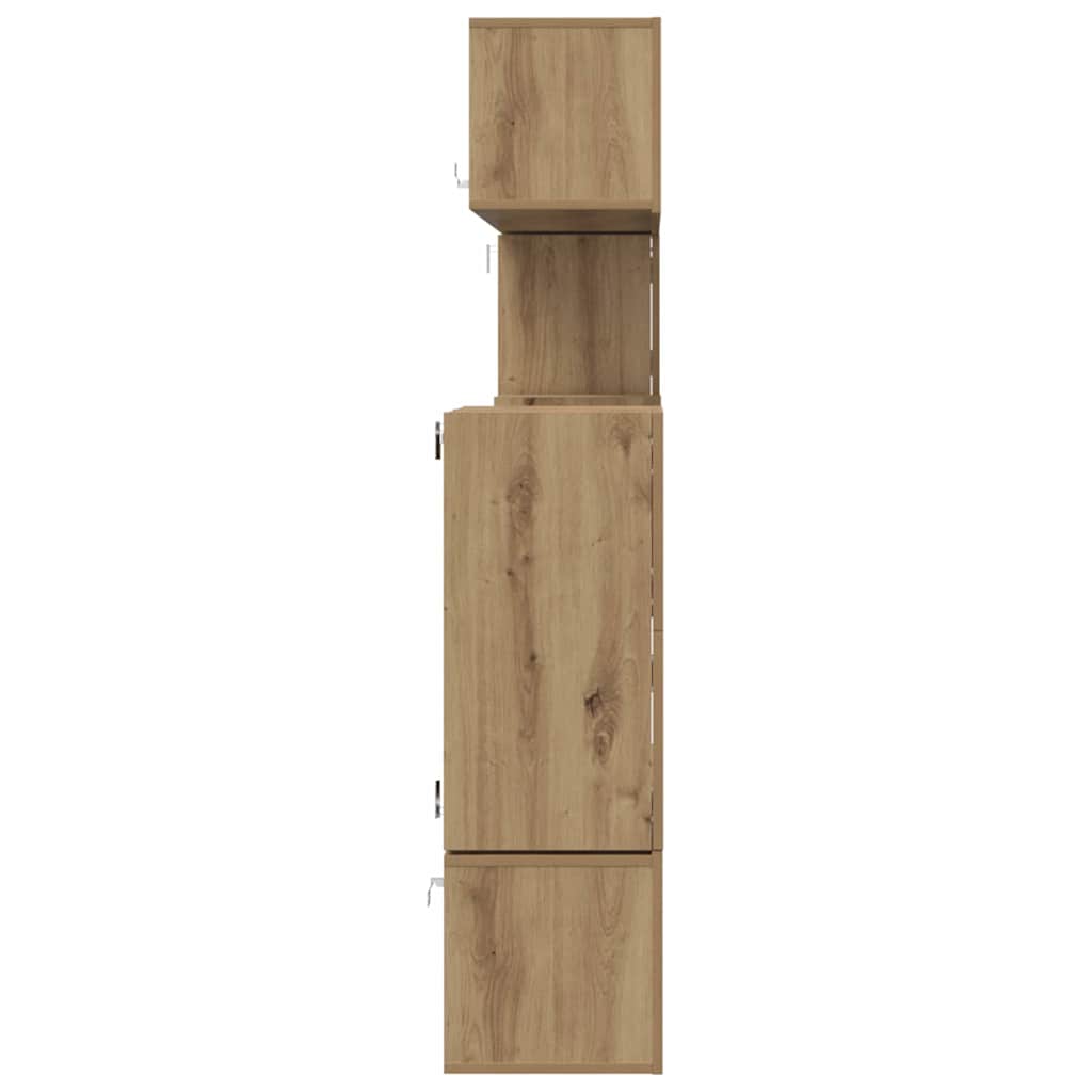 TV egységek 4 pcs Artisan tölgy Szerelt fa