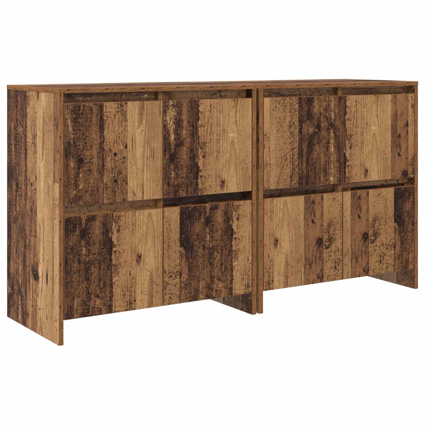 Oldalszekrények 2 db Régi fa 70 x 41 x 75 cm Szerelt Fa