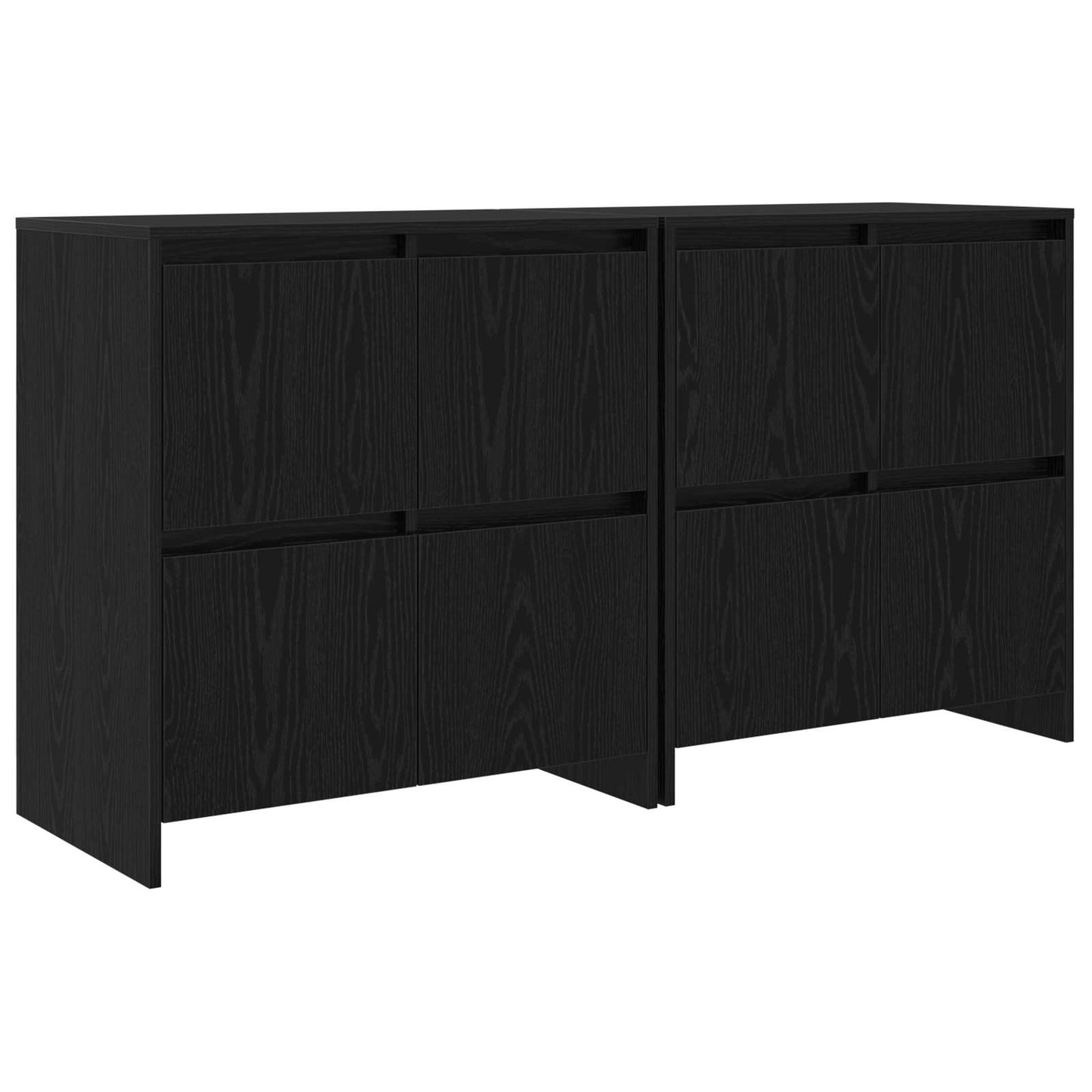 Oldalszekrények 2 db Musta tammi 70 x 41 x 75 cm Szerelt Fa