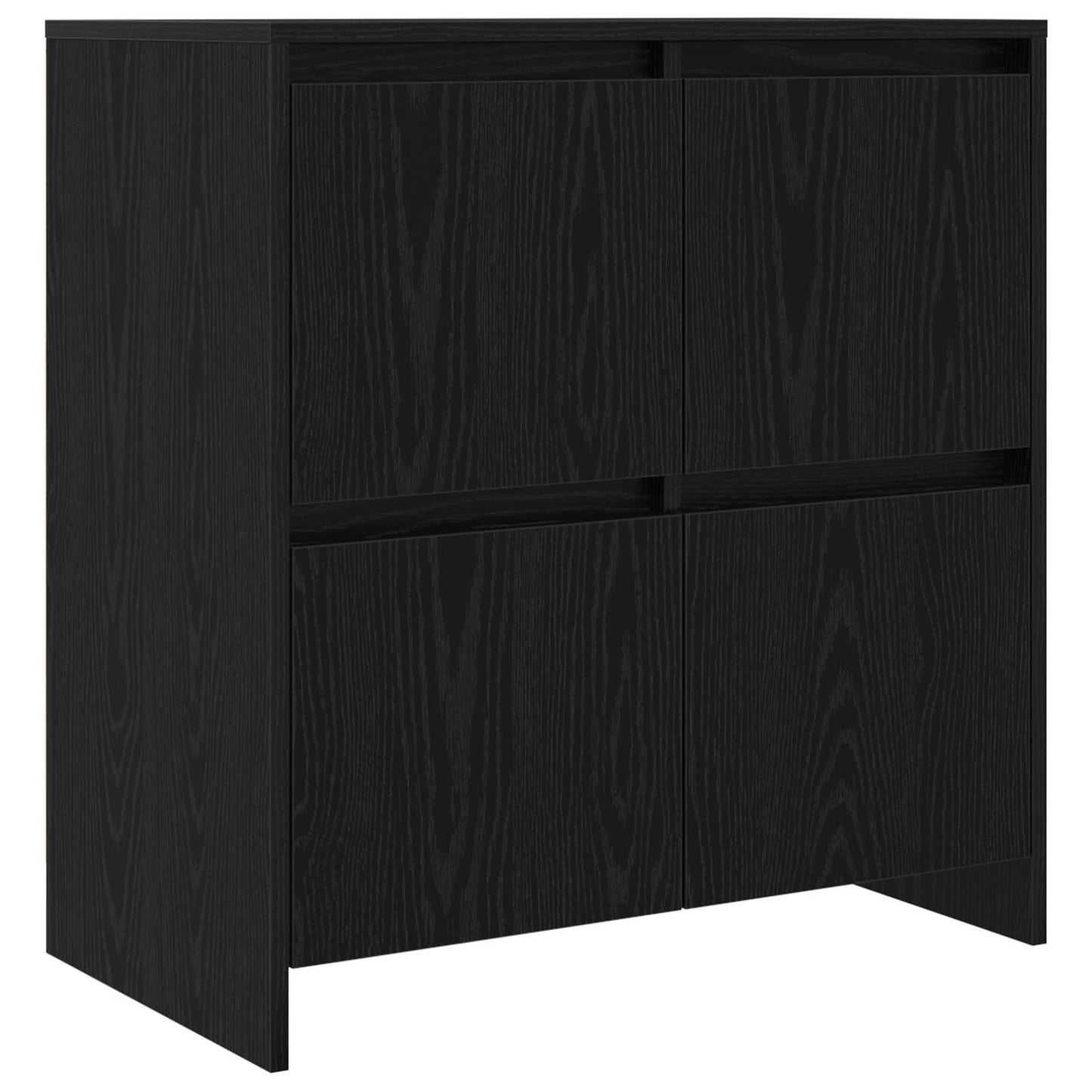 Oldalszekrények 2 db Musta tammi 70 x 41 x 75 cm Szerelt Fa