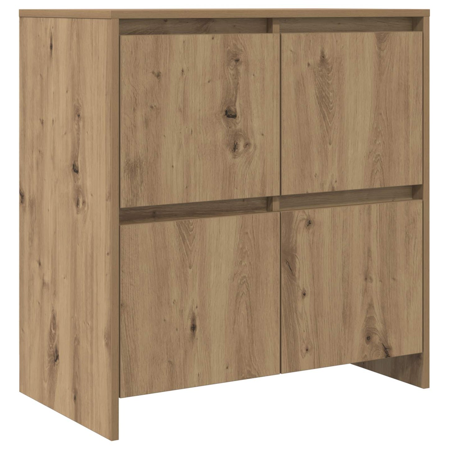 Oldalszekrények 2 db kézműves tölgy 70 x 41 x 75 cm Szerelt Fa