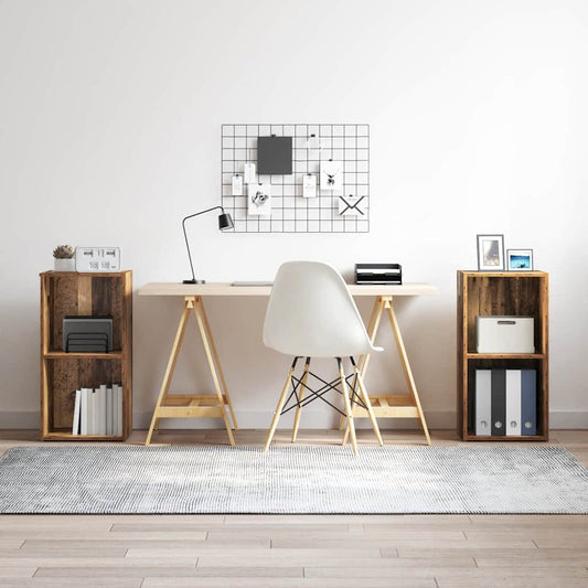 TV szekrény garnitúra 2 pcs Öreg fa 37 x 35 x 72 cm Faanyag