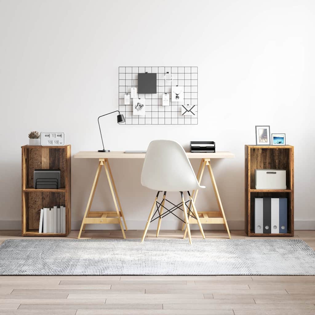TV szekrény garnitúra 2 pcs Öreg fa 37 x 35 x 72 cm Faanyag