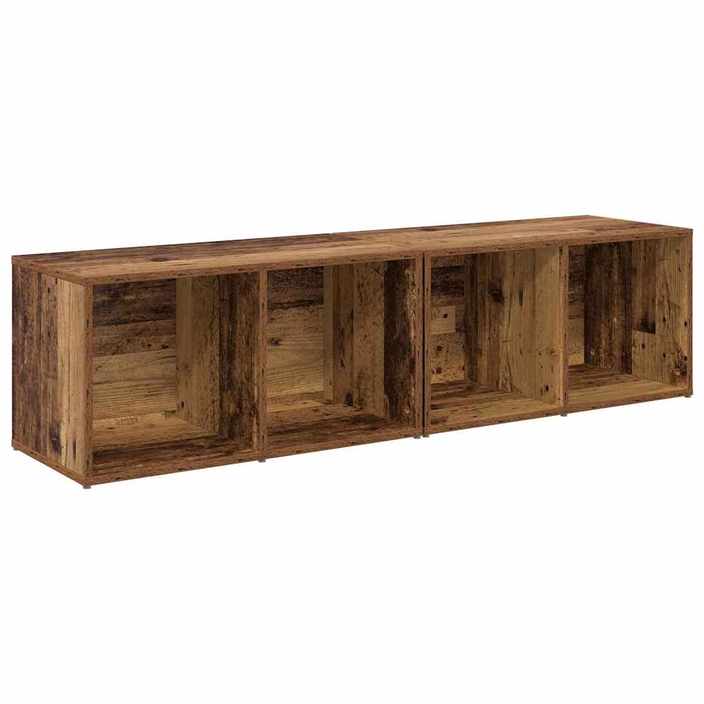 TV szekrény garnitúra 2 pcs Öreg fa 37 x 35 x 72 cm Faanyag